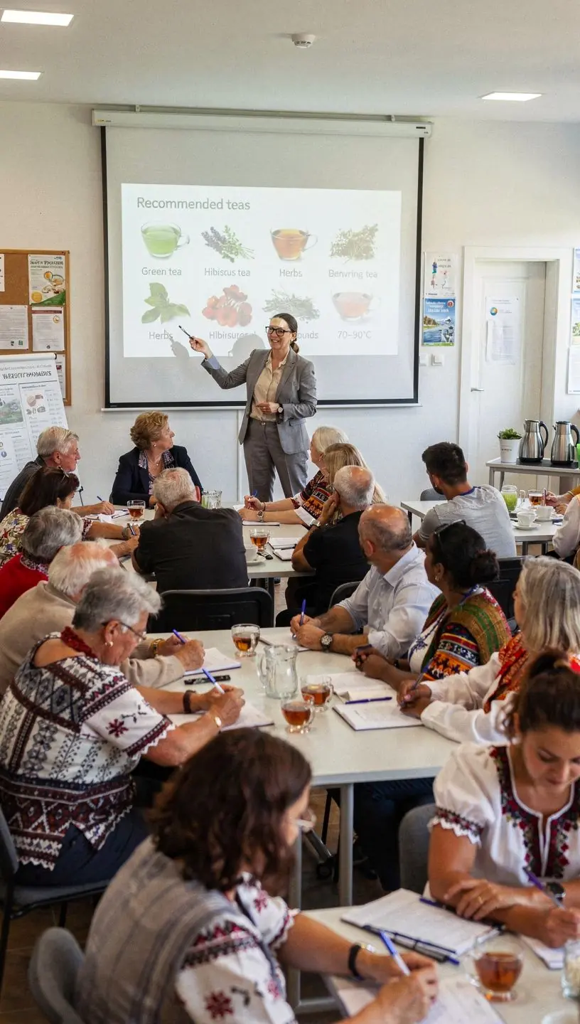 A tea megfelelő hőmérséklete, amely segíti az ízek kiemelését és az élvezetet.