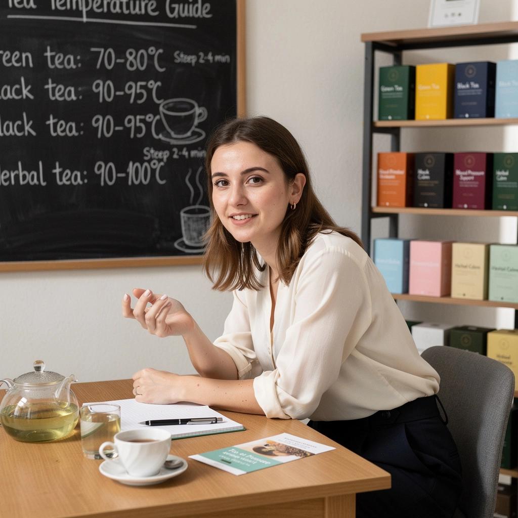 Egy csésze gőzölgő tea, amely ideális hőmérsékleten készült, készen a fogyasztásra.