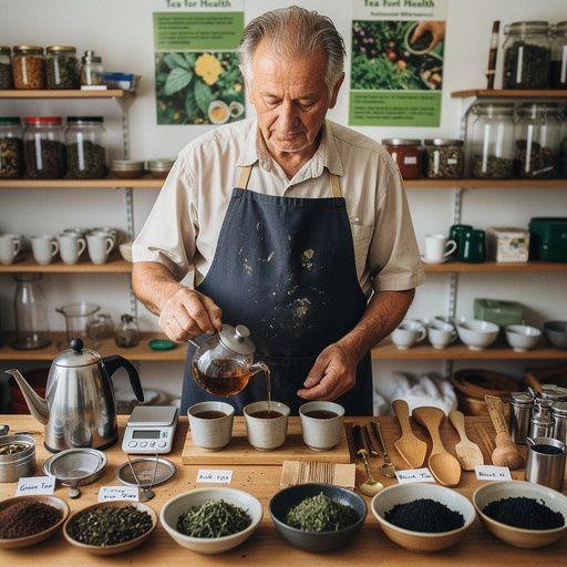 Egy tál gyógynövények, amelyek tea formájában segíthetnek a magas vérnyomás kezelésében.